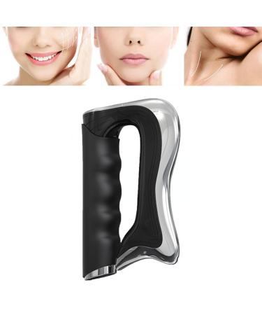 Gua Sha Scraping Massage Tool Electric Gua Sha Facial Beauty Skin Care Tools Massage Shop Home for Skincare Face Body Lifting Tightening Board Facial Body Skin Massage Tools (Black)
