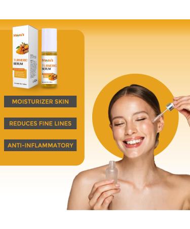 Mayou's Turmeric Serum - Brightening & Hydrating Facial Essence/Anti-Aging Anti- Inflammatory Moisturizer/50ml - Buy Online on GoSupps.com