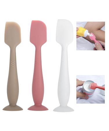 Diaper Cream Spatula & Baby Bum Brush - Soft Silicone Flexible With Suction Cup - Buy Online on GoSupps.com