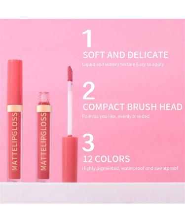 Liquid lipstick lip plumper makeup pigmented longlasting lip gloss velvet gift for girls and women E A 1 piece 1er Pack E - Buy Online on GoSupps.com
