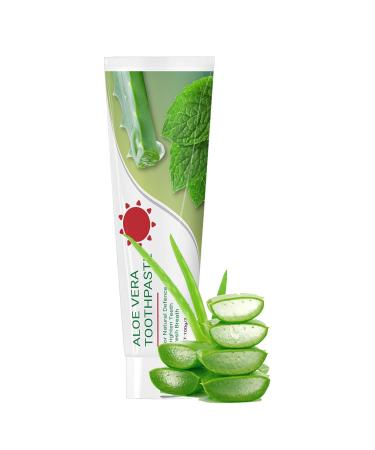 Zankie Organic toothpaste with aloe vera - Fluoride-free aloe toothpaste for sensitive teeth - Natural effect - 100g