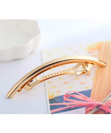 PPX Vintage Style Metal Alloy Barrette Hair Clip - Elegant Gold & Silver Tone for Women & Girls - Buy Online on GoSupps.com