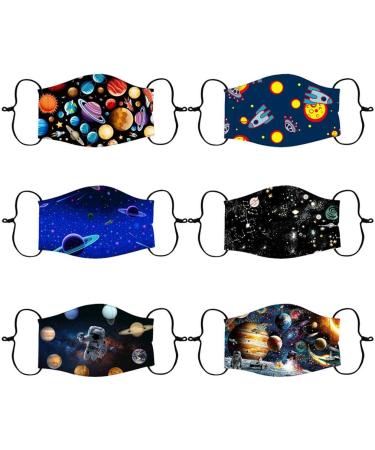 6 PC Face Cover Reusable for Kids Adjustable Print Breathable Face Bandanas - Buy Online on GoSupps.com