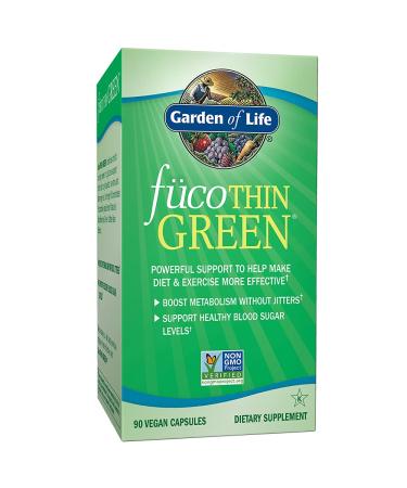 Garden of Life Fucoxanthin Supplements Capsules, Diet Pill for Weight Loss with Green Coffee Bean Extract, 90 Count