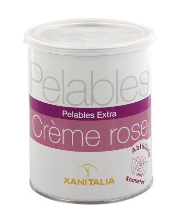 Kosmetex Creme Rosa Xanitalia Pelables EXTRA wax can for flexible waxing without fleece strips 800g
