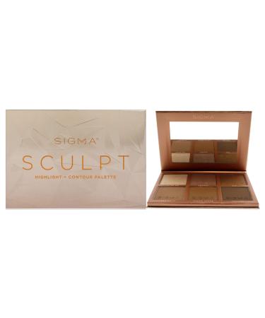 SIGMA Beauty Sculpt Highlight Plus Contour Palette Makeup Women 0.98 oz
