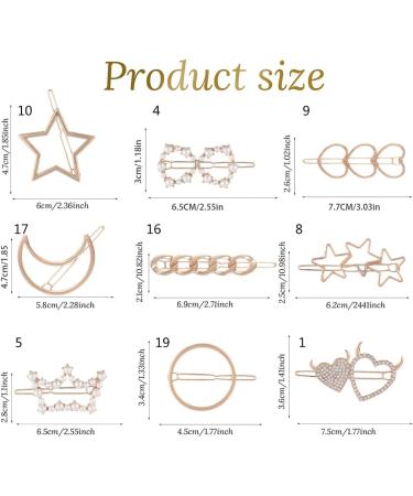 hgnxa Bridal Hair Clip For Wedding Crystal Hair Clip e Hair Pin Hair Barrettes Star Hair Clip Metal Hair Clip 9 - Buy Online on GoSupps.com