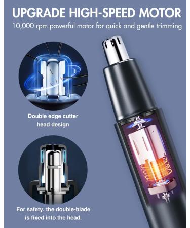 PRITECH Rechargeable Nose Hair Trimmer for Men & Women - Portable & Washable - Buy Online on GoSupps.com