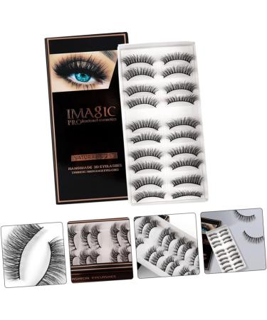 minkissy False Eyelash 30 Pairs es Carnival Makeup Supplies Makeup Eyelashes False Eyelashes Natural Cosmetic Drama Lashes Artificial Eyelashes Lashes Fluffy 3d Cosmetics Chemical Fiber - Buy Online on GoSupps.com