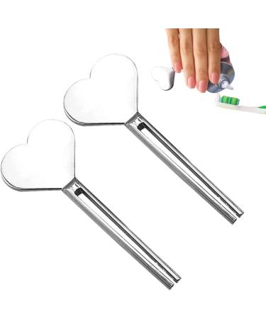 Premium Stainless Steel Toothpaste Tube Key - 2 Pack Metal Squeeze Tool for Toothpaste Creams and Cosmetics Storage - Buy Online on GoSupps.com