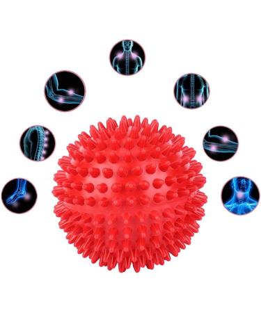 Akozon 9cm Spiky Massage Ball - Durable Fitness Roller for Hand Control & Rehabilitation - Relaxing Tool for Body Relief - Buy Online on GoSupps.com