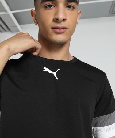 PUMA Men's Shirt - Black Smoked Pearl & White | International Shipping Available - Buy Online on GoSupps.com