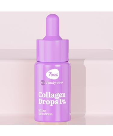 7DAYS Hydrating Face Serum with Collagen Korean Skincare for Lifting Firming and Deep Moisturizing Anti-Aging Serum for Wrinkles and Skin Elasticity Almond & Jojoba Oils All Skin Types - Buy Online on GoSupps.com