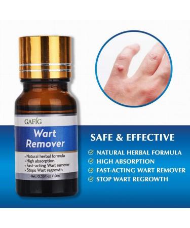 Gafig Wart Remover - Painlessly Removes Common Hand and Plantar Warts - Maximum Strength Liquid Treatment - Buy Online on GoSupps.com