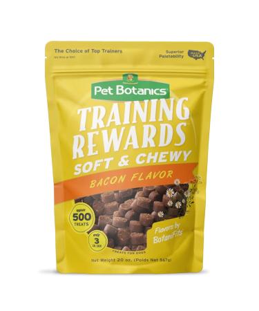 Training Reward Dog Treat Bacon Flavor 20 OZ & 1 Dog Ring Brown