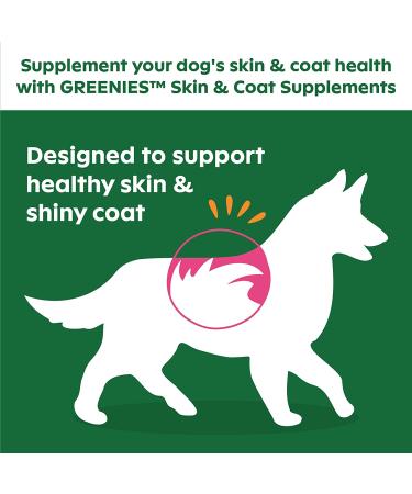 Greenies Skin & Coat Chicken-Flavor Soft Chews for Adult Dogs | Omega 3 Fatty Acids | 80 Pack - Buy Online on GoSupps.com
