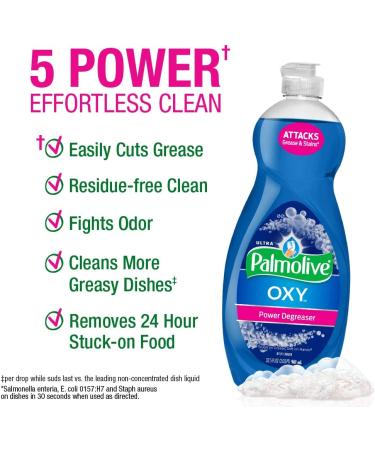 Palmolive Ultra Oxy Power Degreaser Dish Soap 32.5 Fl Oz - Pack of 4 - Buy Online on GoSupps.com