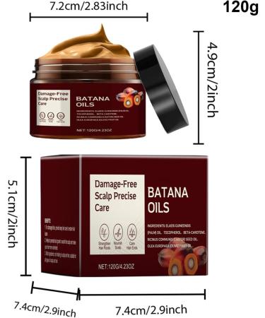 Raw Batana-Oil for Hair Growth - Pure Unrefined Oil | 4.23 Oz Batana-Oil Dr. Sebi from Honduras | Hair Repair Conditioner for Thicker & Stronger Hair Repairs Damage Strengthens Roots - Buy Online on GoSupps.com
