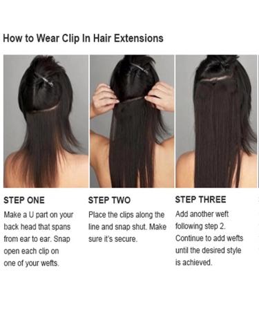 Iluu Women's Off Black Synthetic Hair Clip-On Extensions - 24 Long Curly 5 Clips 100g - Natural Black #1B - Buy Online on GoSupps.com