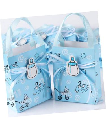 12pcs Box The Gift Gifts Paper Gift Bag Mini Tote Candy Bag Christening Decoration Party Favors Korean Birthday 1 count (Pack of 1) Sky-blue - Buy Online on GoSupps.com