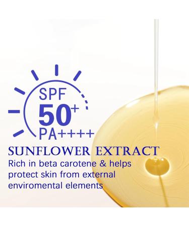 Sunscreen SPF50 Face Sunscreen UV Sun Lotion Sun Protect & Moisture Sun Cream Against UVA/UVB Rays and Premature Skin Ageing Water Resistant Sun Protection Factor - 50ml - Buy Online on GoSupps.com