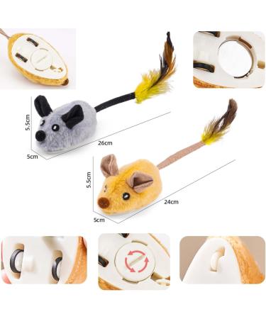 Shengruili Electric Mouse Cat Toy - Interactive Gray Toy for Cats Perfect for Boredom Relief & Playtime - Shop Now! - Buy Online on GoSupps.com