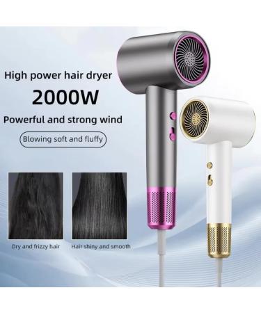Numoya Numoya Jetspeed Hair Dryer Numoya Jetspeed Hair Dryer Numoya Jet Speed High-Speed Hair Dryer Travel Size Eliminates Frizz Avyra Blow Dryer with Diffuser for Curly Hair (Purple Gray) - Buy Online on GoSupps.com