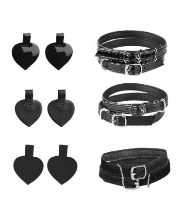 EXCEART 3 Sets High Heels Shoe Straps High Heels Ankle Shoelace Callus Blisters Heels Pad Anti Skid Shoe Ankle Pu Leather Straps Belt Band for Women Ladies