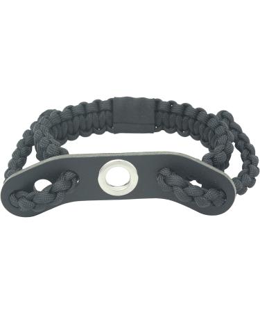 Realtree Paracord Archery Bow Wrist Sling - Full Grain Leather 550 Paracord Blackout - Buy Online on GoSupps.com