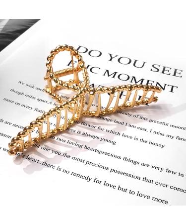 Shop Stylish 5-Piece Metal Hair Clips for Long and Thick Hair | Fashionable Gold Hair Accessories in 5 Unique Styles - Buy Online on GoSupps.com