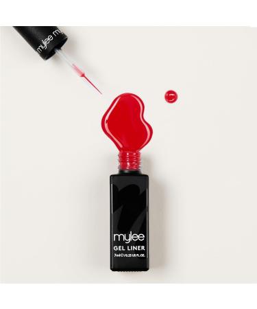 Mylee Liner Gel Nail Polish 7ml French Cancan with Nail Art Brush - UV/LED Soak-Off Manicure Pedicure - Buy Online on GoSupps.com