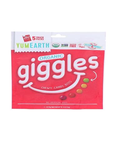 YUMEARTH Organic Giggles, 0.5 Ounce (Pack of 5)