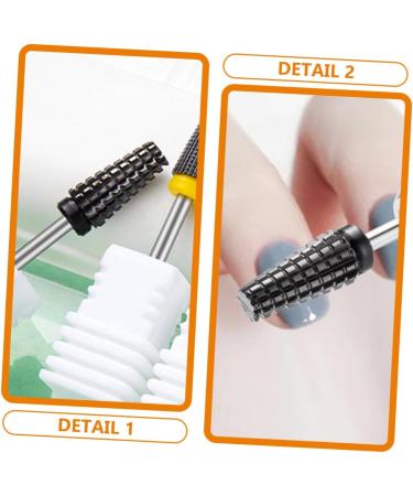 POPETPOP Black Ceramic Nail Polishing Head Nail Polishing Tool Acrylic Nail Drill Bits Rainbow Hair Clips Braiding Toy Nail Tools Nail Art Drill Bits Short Hair Set Women's Ceramics - Buy Online on GoSupps.com