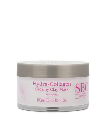 SBC Skincare Hydra-Collagen Creamy Clay Mask 100ml Collagen Face Mask Detoxifies Your Skin Refines Pores and Improves Radiance