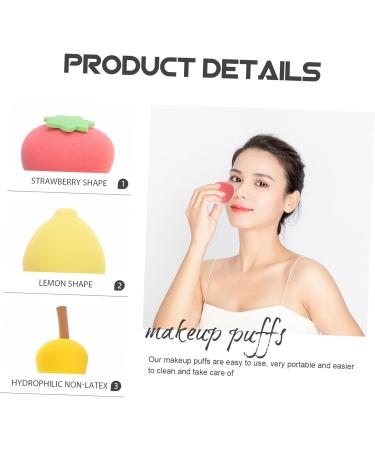 FRCOLOR 16 Pieces Square Fruit Beauty Egg Makeup Sponges Makeup Tools Stirrer Beauty Blender Cosmetic Powder Puffs for Girls Portable Powder Puffs Liquid Cosmetics Blush - Buy Online on GoSupps.com