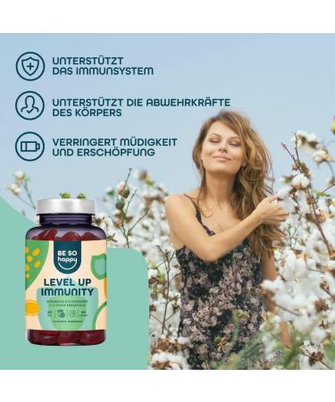 Level Up Your Immunity: Vegan Gummy Bears with Echinacea Elderberry Vitamin C & Zinc 60 Count - Buy Online on GoSupps.com
