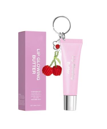 Generisch Lip butter - 10 ml - Moisturizing - Tinted - With keychain - For makeup - For everyday use travel office commuting - For women girlfriend wife
