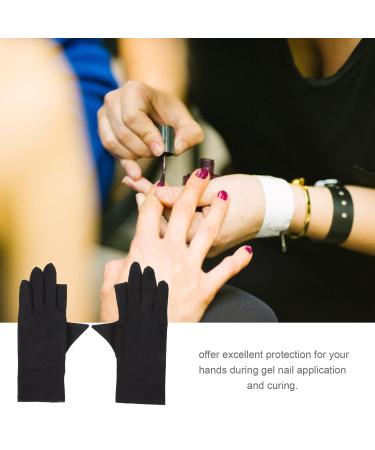 Beavorty 4 pairs UV Nail Gloves UV Protection Gloves Anti UV Gloves Salon Manicure Gloves - Buy Online on GoSupps.com