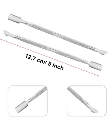 4 Pieces Cuticle Pusher and Cuticle Cutter Stainless Steel Cuticle Remover Tool for Nail Exfoliation Gel Nail Removal Cuticle Pusher Set Cuticle Cutter for Fingernails and Toenails - Buy Online on GoSupps.com
