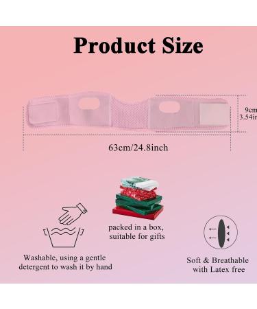 3 in 1 Reusable Double Chin Eliminator | V Line Lifting Chin Strap & Mask for Women - Pink - Buy Online on GoSupps.com