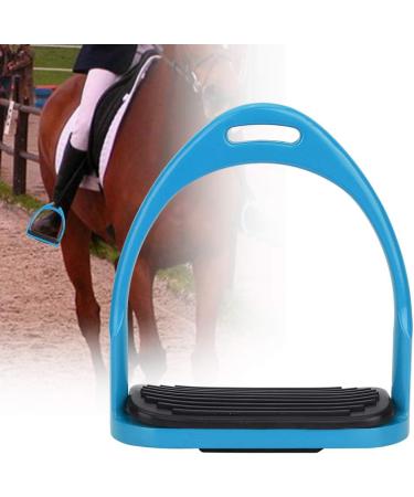 Pssopp Horse Riding Stirrups Anti-rust Aluminum Equestrian Stirrup Colorful Horse Riding Racing Equipment Saddle Accessories with Rubber Pad(Blue) - Buy Online on GoSupps.com