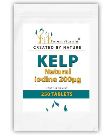 Buy KELP Forest Vitamin - Natural Iodine 200 g - 250 Tablets - Japanese Kelp for Health & Beauty - Global Shipping Available - Buy Online on GoSupps.com