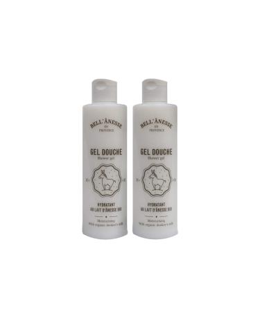 BELL'ANESSE La Bell' Anesse - Shower Gel with Organic Donkey's Milk - Pack of 2 x 250 ml Bottles - Provence Nature Label