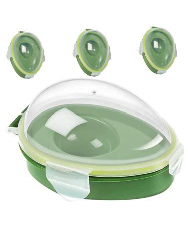 Zerodeko 4pcs Avocado Crisper Vegetables Lemon Keeper Holder Reusable Avocado Keeper Refrigerator Memory