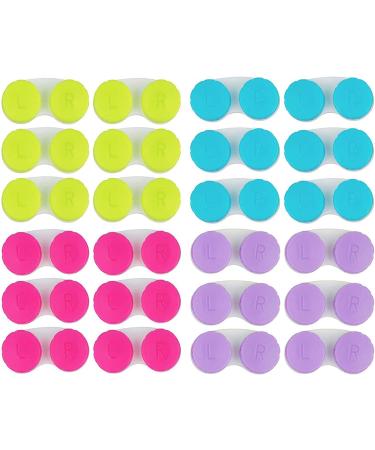 Contact Holder 10pcs Contact Lens Cases Bulk Green Red Blue Purple YJH123