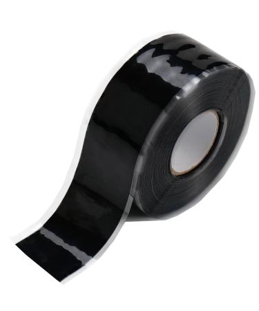 Autrends Grip Tape, 10FT Self Fusing Silicone Tape Rubber Grip Wrap for Pull Up Bars, Barbells, Dumbbells, Gym Equipment,Bike Handles, Tools Black 10FT