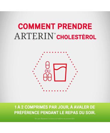 ARTERIN Cholesterol - Herbal Supplement Added Plant Sterols and Vitamin C - 90 Tablets - Buy Online on GoSupps.com