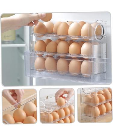 PRETYZOOM Egg Storage Box Egg Holder for Fridge Egg Storage Drawer Egg Preservation Holder Side Door Egg Plate - Buy Online on GoSupps.com