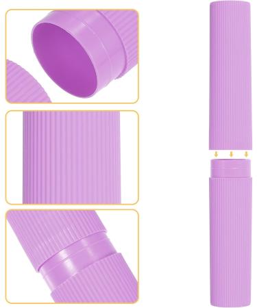 Buy VOCOSTE Vertical Stripe Toothbrush Case - Travel-Sized Plastic Holder for Business & Personal Use | Purple 7.87 x 1.18 - Buy Online on GoSupps.com