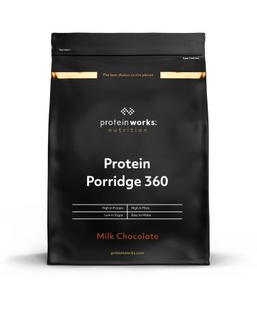 Protein Works - High Protein Porridge 360 | Low Sugar Breakfast | Added Vitamins | Low GI Wholegrain Oats | High Fibre | Milk Chocolate | 1kg Milk Chocolate 1kg (13 servings) - Buy Online on GoSupps.com